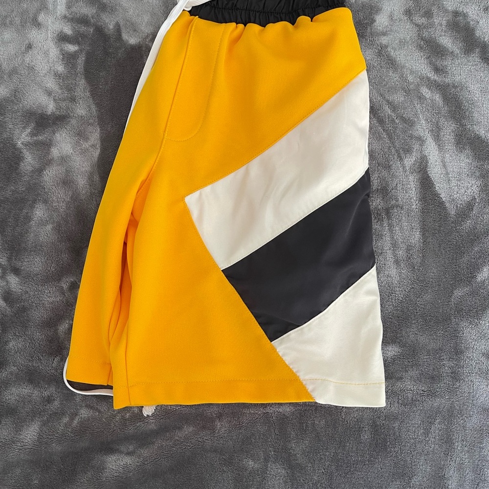 Black & Yellow Daniel Patrick Shorts - Polyester - XS